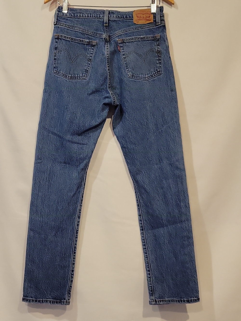 Levi's 501 Jeans Womens Straight Leg Denim Size 28 Waist Button Fly Length 30